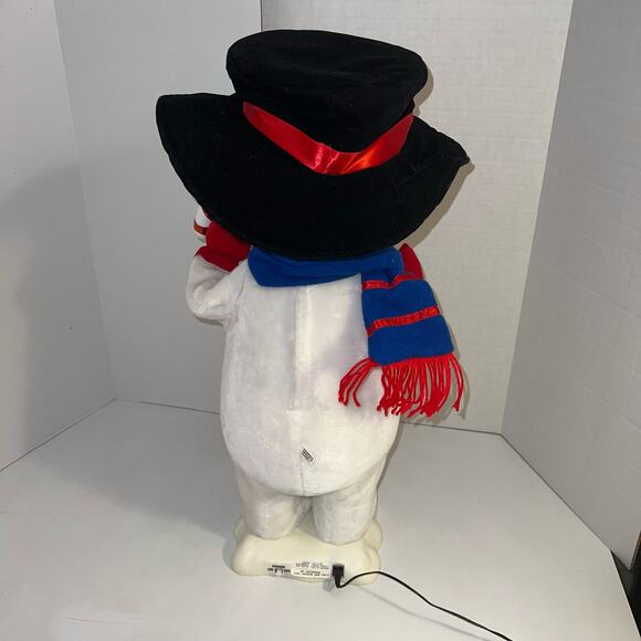Vintage 1999 Christmas Motionette Animated Snowman Candy Cane 24" Box ~ WORKS!!! - Picture 7 of 8